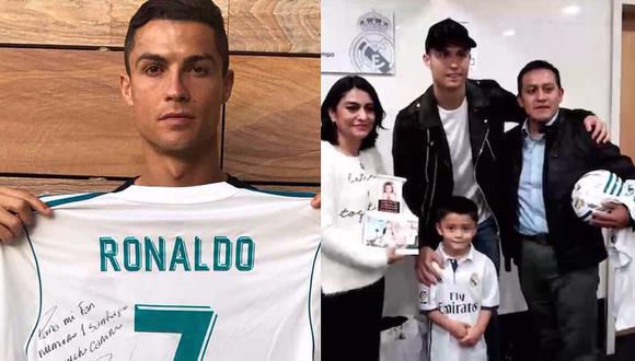 Cristiano Ronaldo recibe a la familia de un niño que murió en el terremoto de México