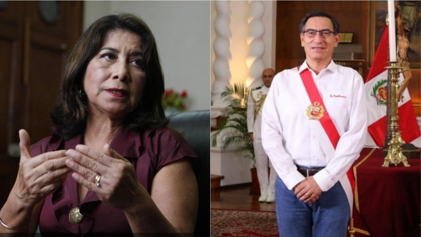 Martha Chávez criticó la informalidad del presidente Martín Vizcarra. Foto: GEC - Presidencia