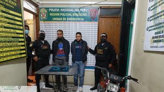 Ayacucho: Detienen a 4 extranjeros por robos en motocicletas