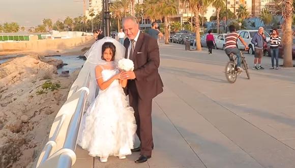 Mira el matrimonio infantil que indigna a los libaneses (VIDEO)