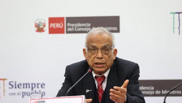 Aníbal Torres se pronunció sobre la interpelación al ministro Geiner Alvarado. (Foto: PCM)