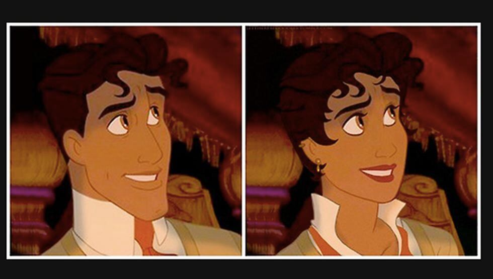 Así se verían príncipes de Disney si fueran mujeres