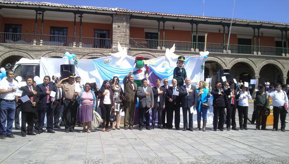 Con pasacalle fomentan cultura de paz en Ayacucho