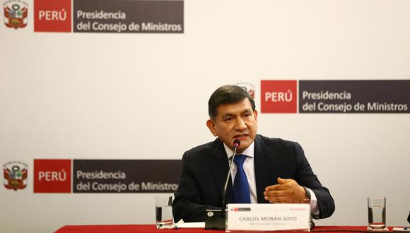MINISTRO DEL INTERIOR CARLOS MORAN