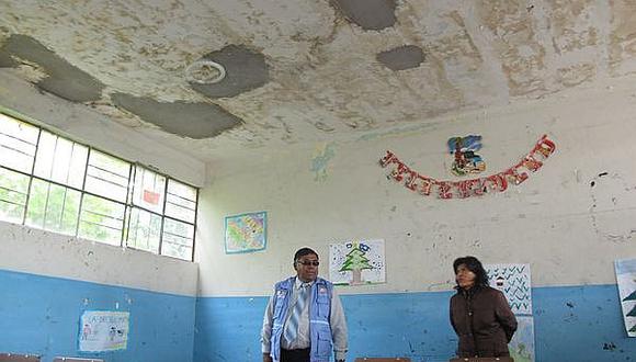 Autoridades de Educación supervisan daños en colegios producto de las lluvias