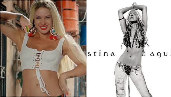 Al mismo estilo que Christina Aguilera, Leslie Shaw posa semidesnuda en Instagram 