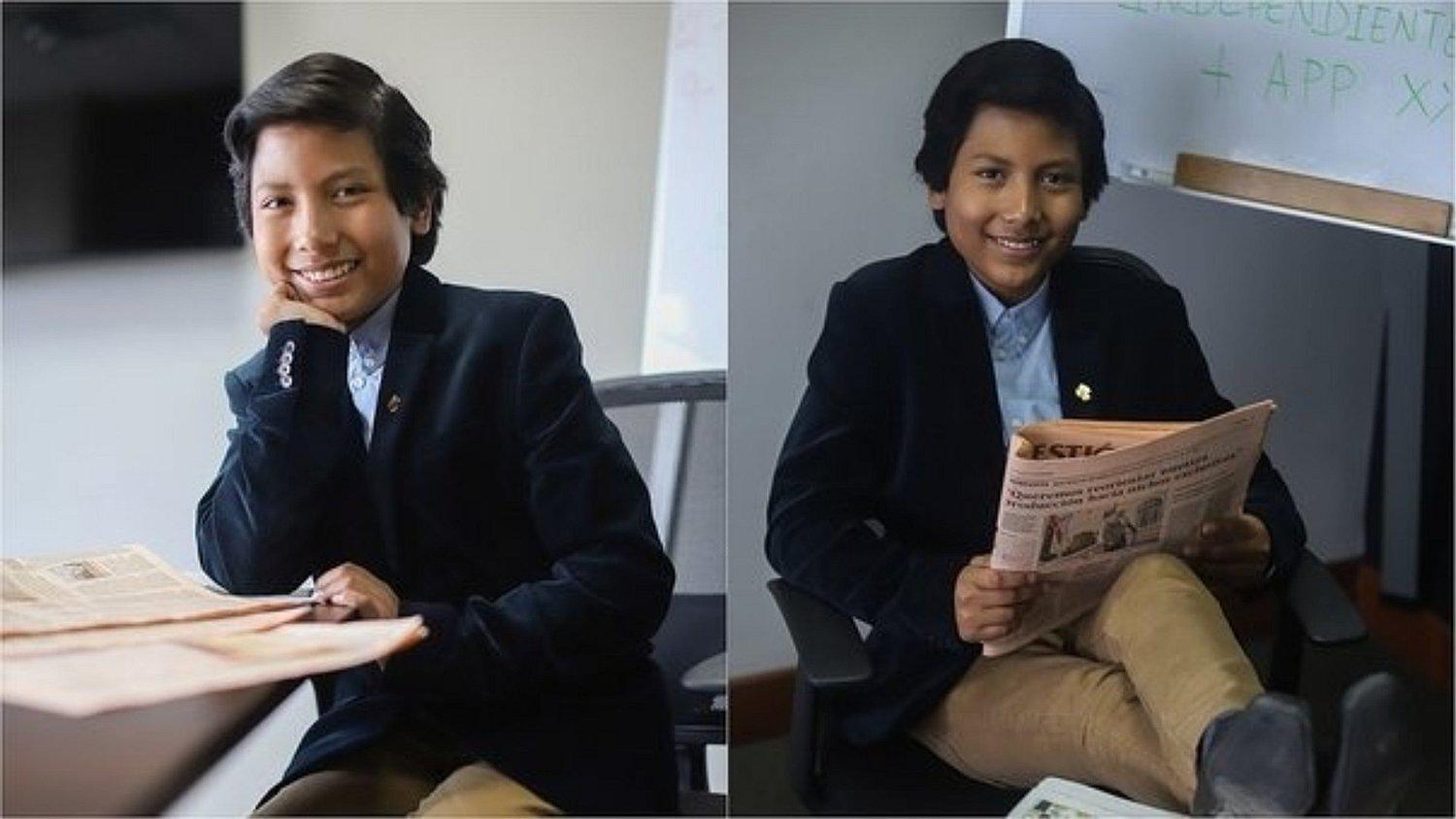 Niño fundador de su propio banco en Arequipa ganó premio climático en Suecia