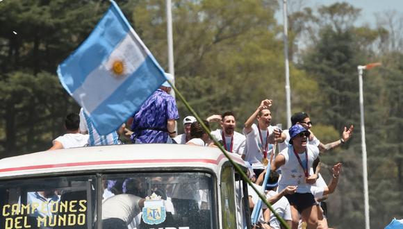 Sigue el recorrido de la caravana de la selección Argentina. Foto: Difusión