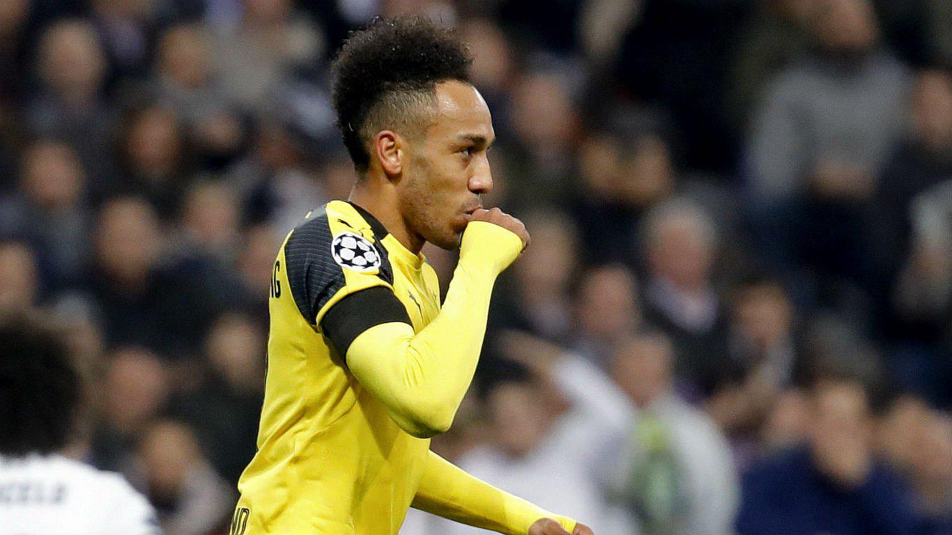 Aubameyang expresó su deseo de jugar en el Real Madrid