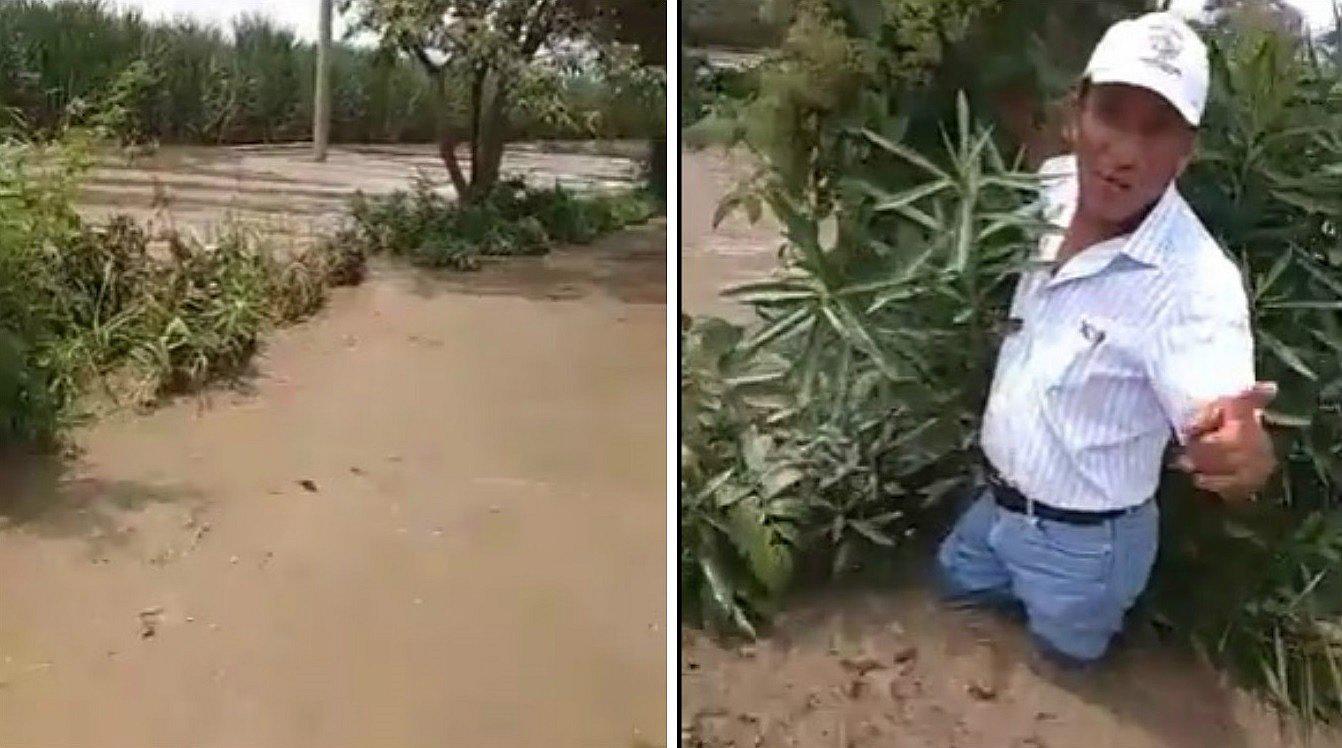 Ascope: Mira el singular pedido de alcalde de Magdalena de Cao ante desborde de río Chicama (VIDEO) 