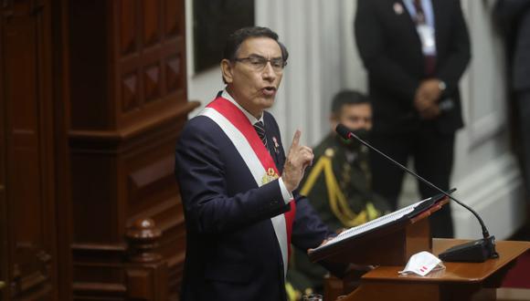 Martín Vizcarra hizo una mención sobre la labor que está haciendo la JNJ en su último mensaje a la Nación por 28 de julio. (Foto: Presidencia)