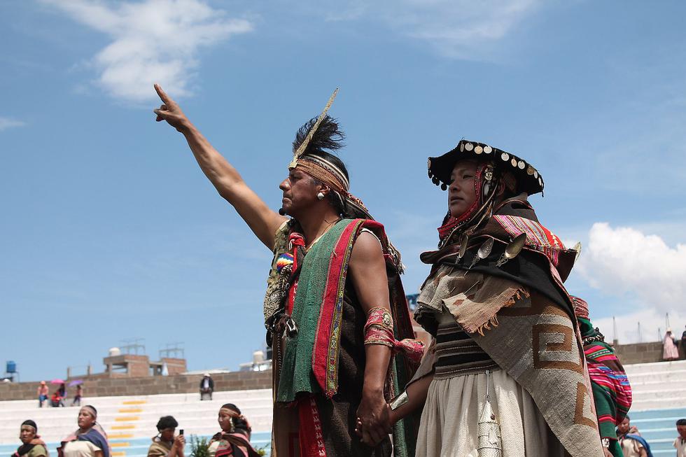 Puno escenifica salida de Manco Cápac y Mama Ocllo del Titicaca (FOTOS)