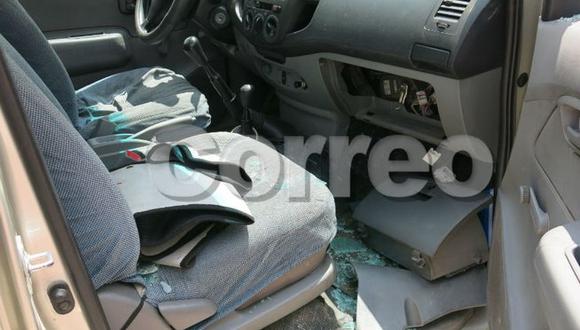 Policía halla vehículo desmantelado en Chiclayo