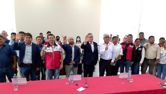 Titular de la cartera de Trabajo se reunió con autoridades electas de Tacna a fin de exponer programas y planes del Ejecutivo. (Foto: Adrian Apaza)