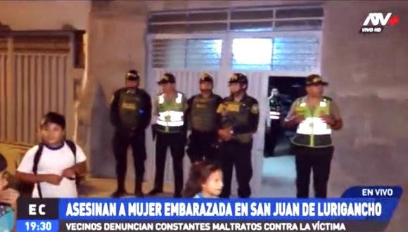 Mujer con 8 meses de embarazo es asesinada en San Juan de Lurigancho (VIDEO)