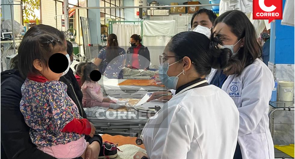 Huancayo: Camas de hospital llenas de niños con Iras y neumonías por ola de frío
