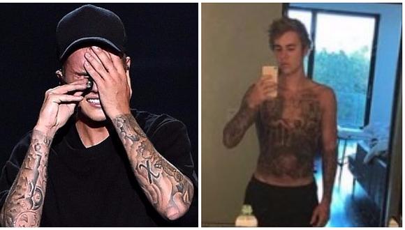 Justin Bieber impacta con tatuaje en todo el abdomen y lo critican (VIDEO)