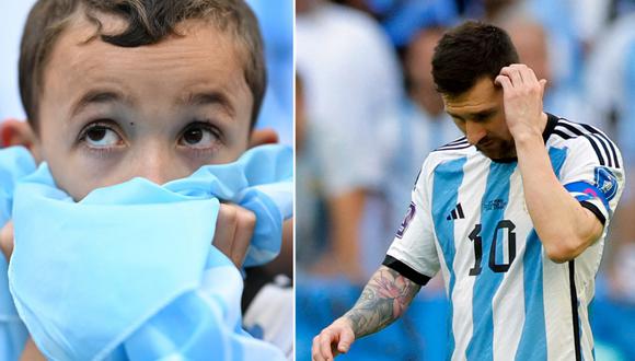 Toda Argentina en shock tras la derrota ante Arabia Saudí en su debut en Qatar 2022. (Foto: AFP)