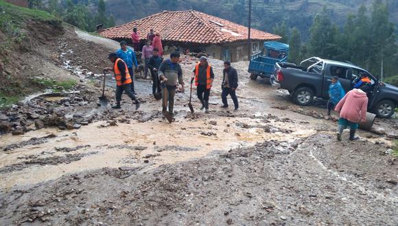 Fuertes lluvias con granizo hicieron colapsar casa y dañaron otras 27 viviendas en Áncash