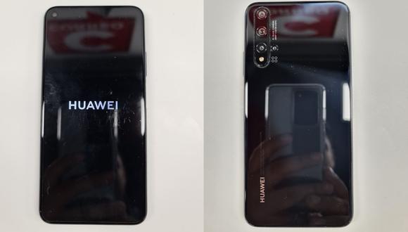 Ambos rostros del Huawei Nova 5T, el que se salvó del veto de Trump.