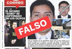 Inescrupulosos falsifican portada de Correo Ayacucho