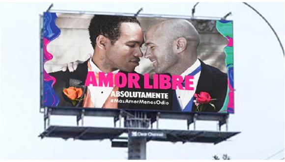 Paneles a favor del matrimonio igualitario aparecen en las calles de Lima (FOTOS)