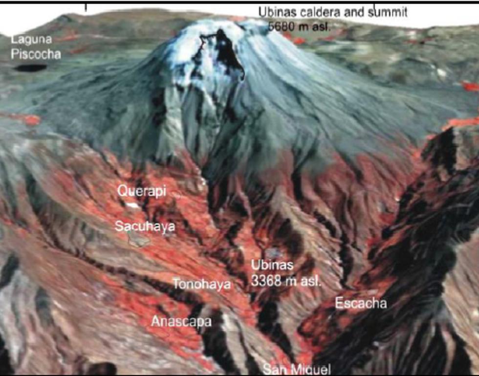 Imágenes del volcán Ubinas