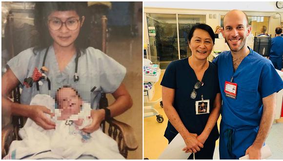 Pediatra se encuentra 28 años después con enfermera que le salvó al vida (FOTOS)