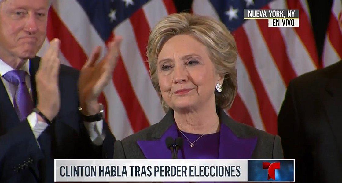 Hillary Clinton se pronuncia tras su derrota ante Donald Trump (VIDEO)