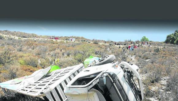 Lambayeque: Tres muertos deja volcadura de camión en Chongoyape