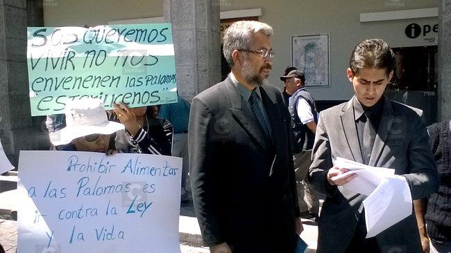 Arequipa: Vendedores de trigo protestan contra la erradicación de palomas (VIDEO)