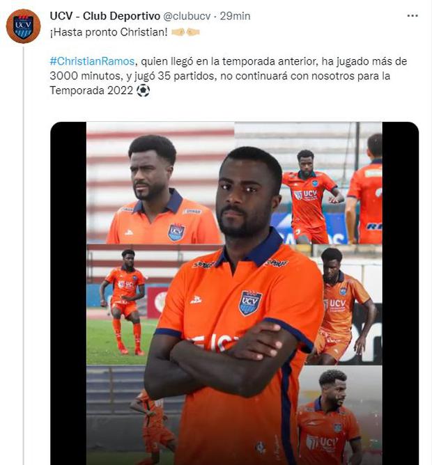 Liga 1: Christian Ramos ya no es jugador de la Universidad César Vallejo |  NCZD | DEPORTES | CORREO
