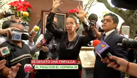 ​Chespirito: Florinda Meza ‘estalla’ tras destrucción en tumba de su esposo (VIDEO)