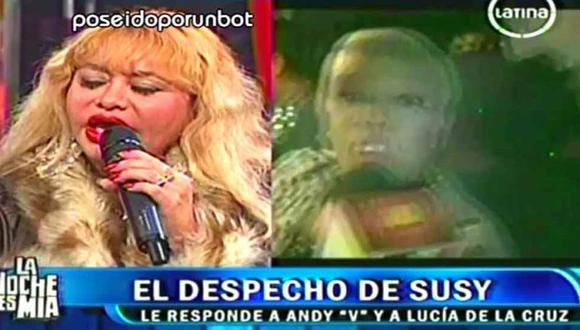 Video: Susy Díaz y Lucía de la Cruz se pelean en vivo por Andy V