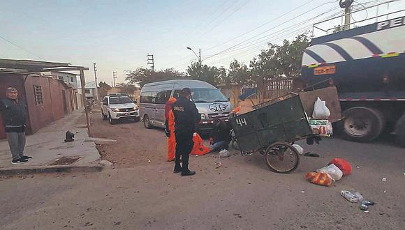 Trabajadora municipal sufre accidente de tránsito en Talara