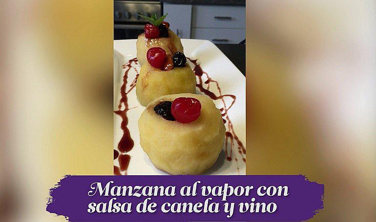 ​Receta de cocina: Manzanas al vapor con salsa de canela y vino (VIDEO)