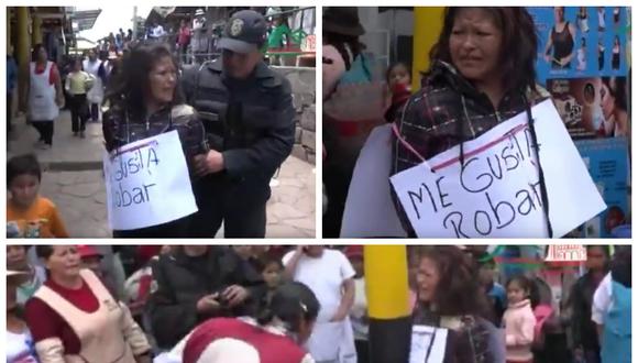 Cusco: Juliaqueña acusada de robo recibe duro castigo en mercado de abastos (Vídeo)