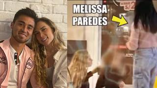 Melissa Paredes y Ale Venturo fueron captadas junto a sus hijas en un centro comercial