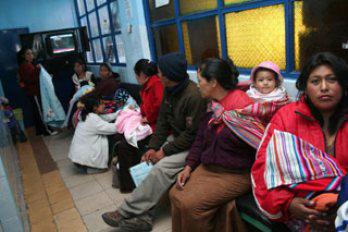 Una pequeña posta de salud
 con capacidad para miles