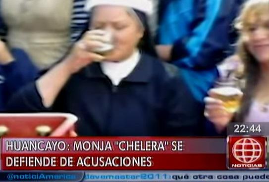 Monja que bebía licor dentro de colegio se defiende