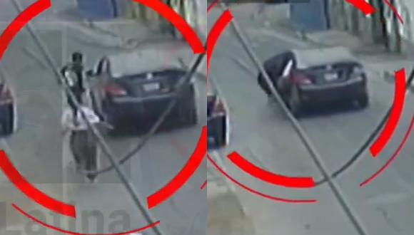 Delincuente robó celular a joven y huyó en auto. Foto: Latina