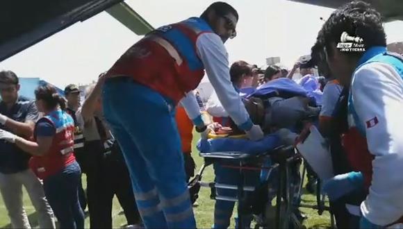 Heridos de fatal accidente son trasladados en helicóptero hacia hospitales de Lima (VIDEO)