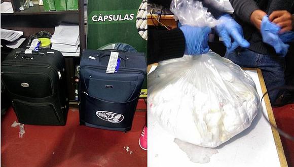Tres burriers detenidos en aeropuerto por llevar 30 kilos de cocaína 