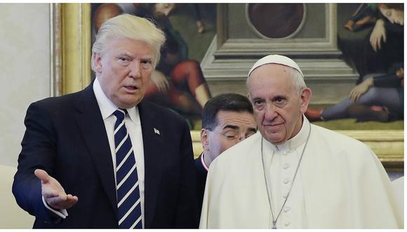 Donald Trump y el papa Francisco intercambian deseos de paz en un primer acercamiento (VIDEO)