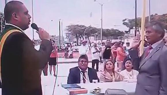 Alcalde de Casa Grande hizo jurar a regidor "Por Dios y por la pla...". (VIDEO)