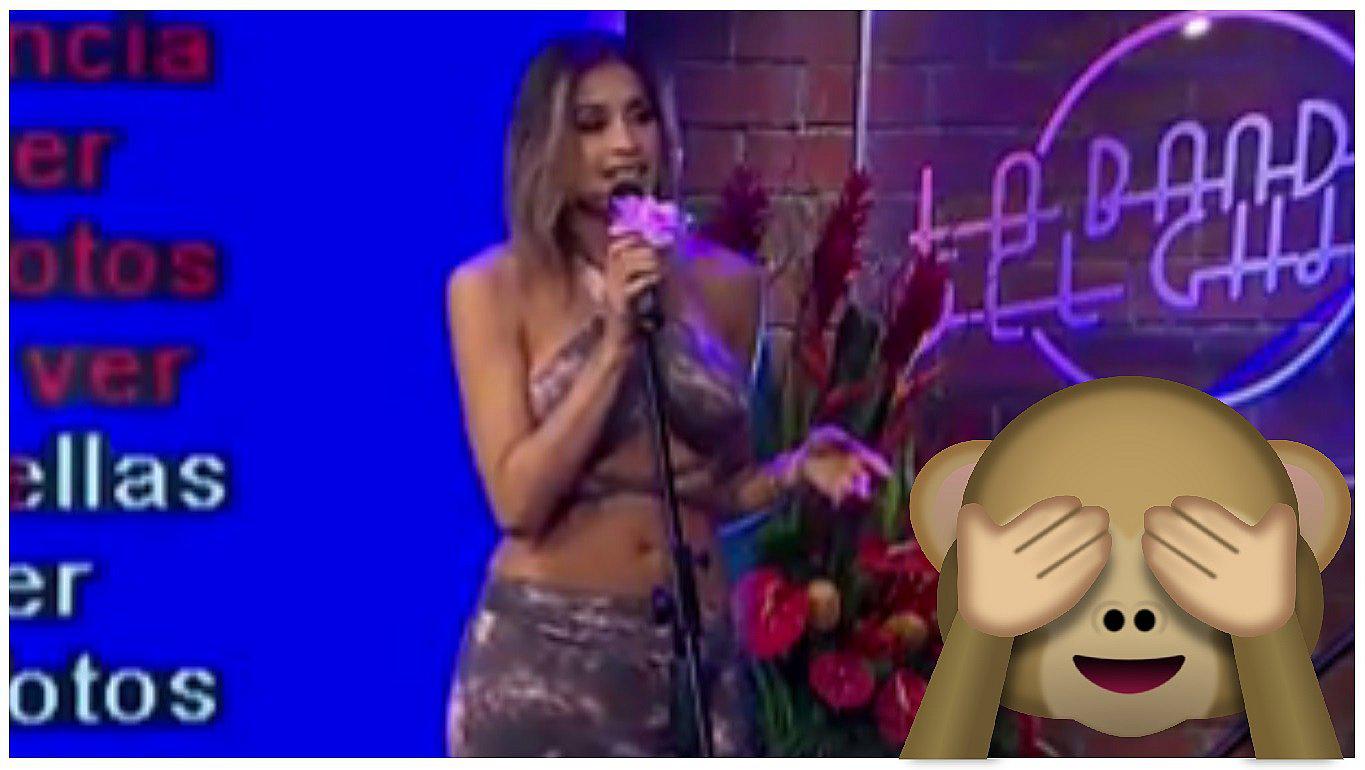 ​Milett Figueroa cantó en vivo y provocó que productor se retire de set (VIDEO)