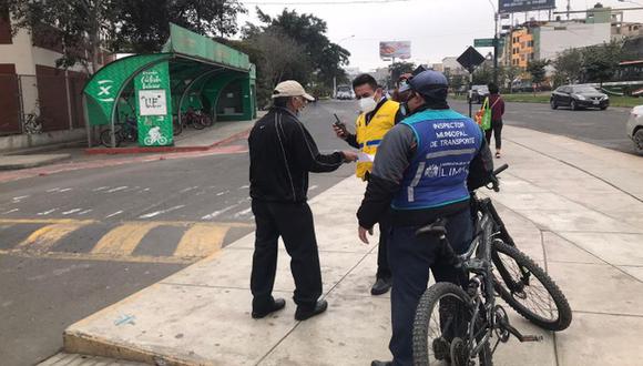 Ladrón de bicicletas fue capturado en Surco. (Municipalidad de Surco)