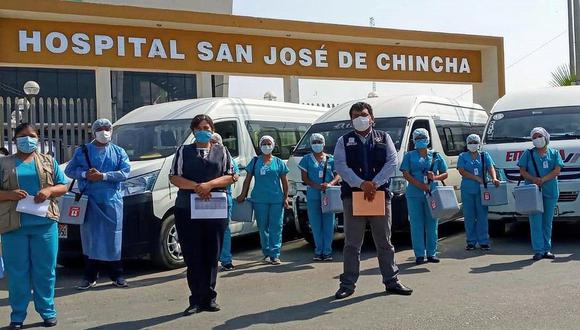 Laboratorio sede vehículos para reforzar campaña de vacunación en Chincha