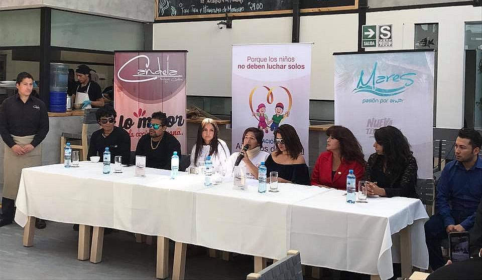 Tilsa Lozano en Arequipa para campaña de niños con leucemia