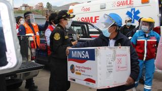 Llegan al Cusco 6 481 dosis de vacunas contra el COVID-19 (VIDEO)